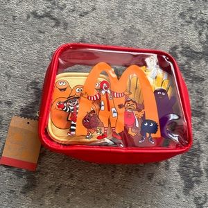 🍟*NWT* McDonalds Character Happy Meal Cosmetic Makeup Bag Set